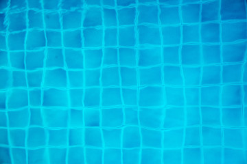 blue pool and light