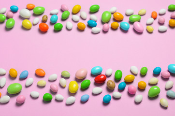 Chocolate Eggs on Bright Background, Sweet Easter Treat