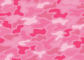 pink modern camouflage seamless pattern. vector background illustration for fashion, surface design