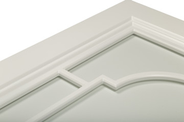 Obraz premium Detail close-up of a white frame facade for the kitchen.