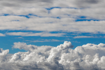 Beautiful clouds in the blue sky