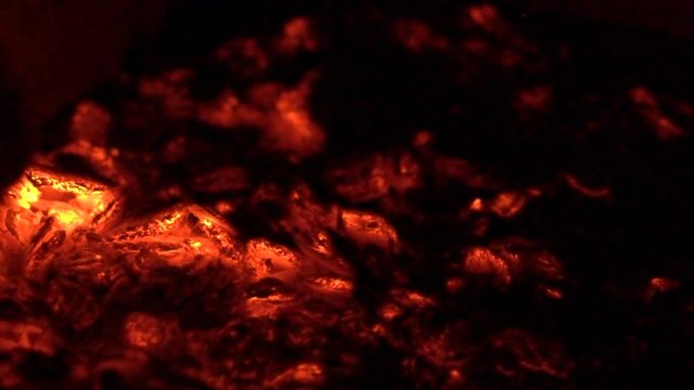 Flicker Of Smoldering Embers Lay In Ashes