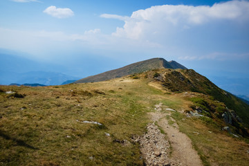 Pathway on top of the mountains.