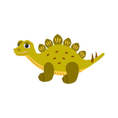 Dinosaur.  Cute baby dino for kids. Vector cartoon style illustration for presents, invitation, T-shirt, nursery decor, interior design.