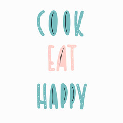 cook eat happy