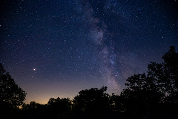 Fototapeta na wymiar Night Sky with Milky way