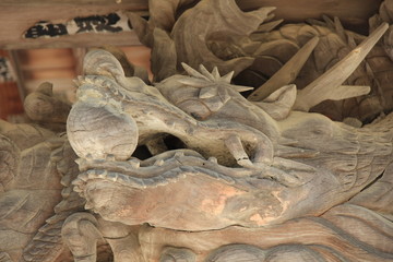木彫の龍