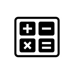kalkulator ikona - obrazy, fototapety, plakaty