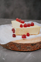 cottage cheese casserole with raspberries