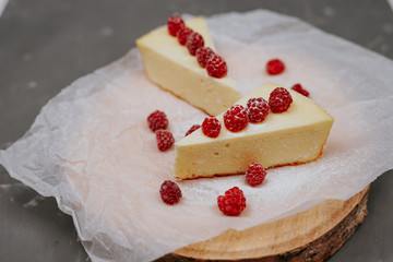 cottage cheese casserole with raspberries