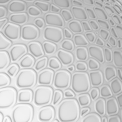 White abstract cells net backdrop