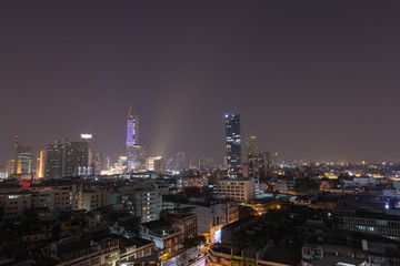 Fototapeta na wymiar Bangkok downtown at night