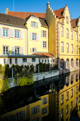 Romantic old houses in Colmar, Alsace, France