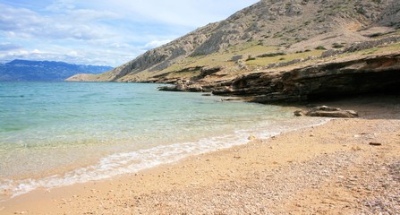 Obraz premium Mala Luka beach, Baska, island Krk, Croatia