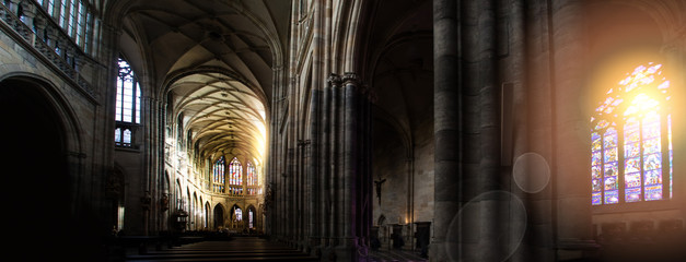 St. Vitus Cathedral in Prague Czech Republic. Prague landmarks