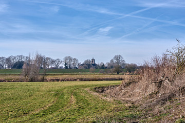 The green dikes of Angeren, the Netherlands