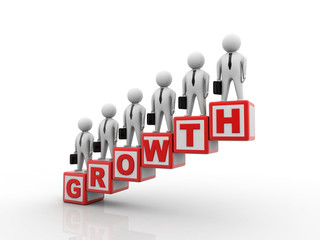 3d illustration Business Network concept