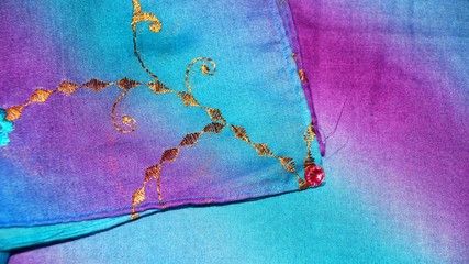 Beautiful silk fabric color for sewing clothing