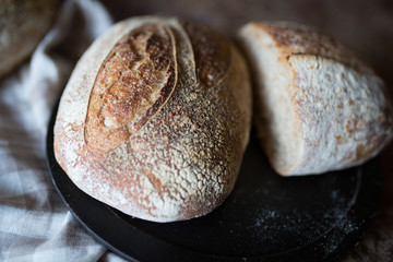 Fresh homemade healthy natural bread