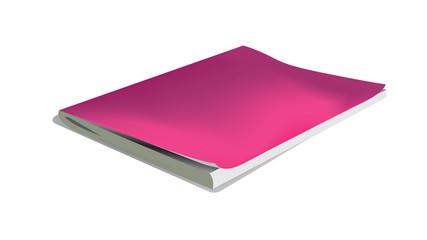 Vector realistic notebook isolated on a white background