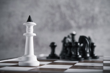 Focus on the chess king