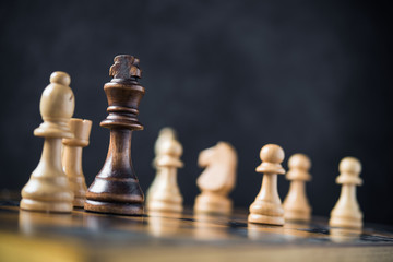 Focus on the chess king