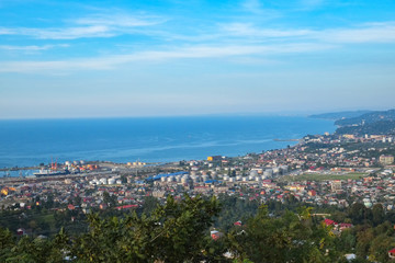 Fototapeta na wymiar Cityscape view. Batumi, Georgia.