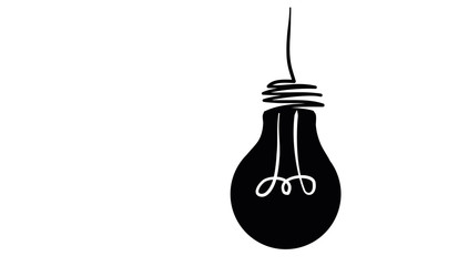 idea light bulb drawing illustration vector