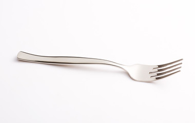 A fork on white background
