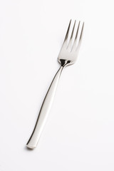 A fork on white background