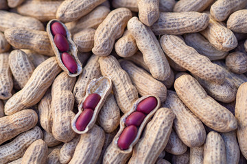 Peanuts for sale in the market.