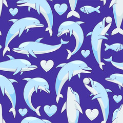 Dolphins vector pattern - 250218340