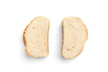 Loaf isolated on white background.