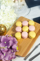 Obraz na płótnie Canvas Macarons on Dessert Table