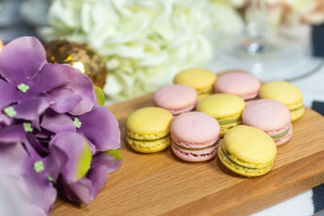 Macarons on Dessert Table