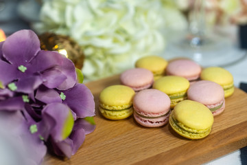 Macarons on Dessert Table