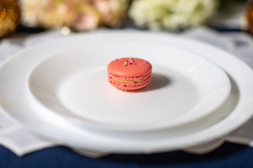 Macaron on a plate