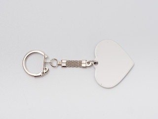 silver trinket with a place for a photo. present. on a white background.