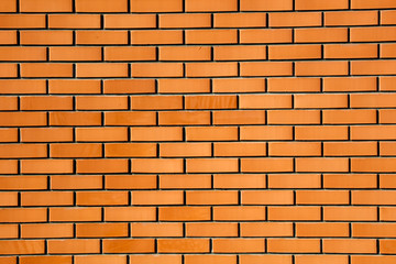 Red brick wall in the house as a background