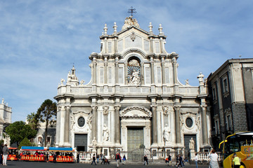Roman Catholic Cathedral of Saint Agatha.Catania.Sicily.