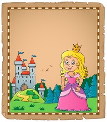 Obraz na płótnie Canvas Princess topic parchment 3