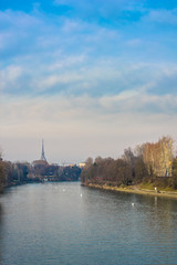 Po river, turin italy