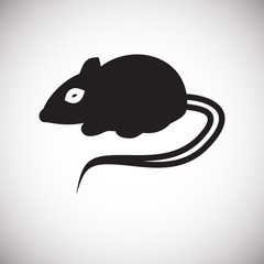 Rat icon on white background for graphic and web design, Modern simple vector sign. Internet concept. Trendy symbol for website design web button or mobile app