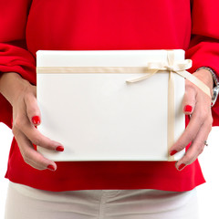 gift box, gift box hands, hand to hand gift
