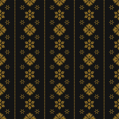 Japanese seamless pattern with traditional decorative elements