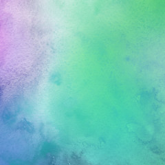 Colorful bright ink and watercolor texture on white paper background. Paint leaks and ombre effects. Hand painted abstract image.