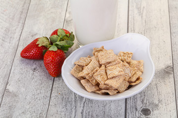 Wheat flakes for breakfast