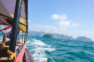 Long tail barca isola thailandia