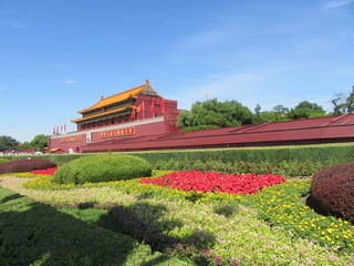 Fototapeta na wymiar front of the Forbidden City, Beijing , China