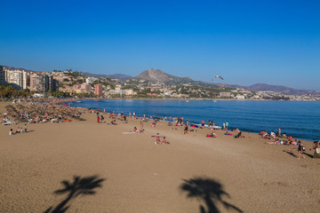 Malagueta beach of malaga